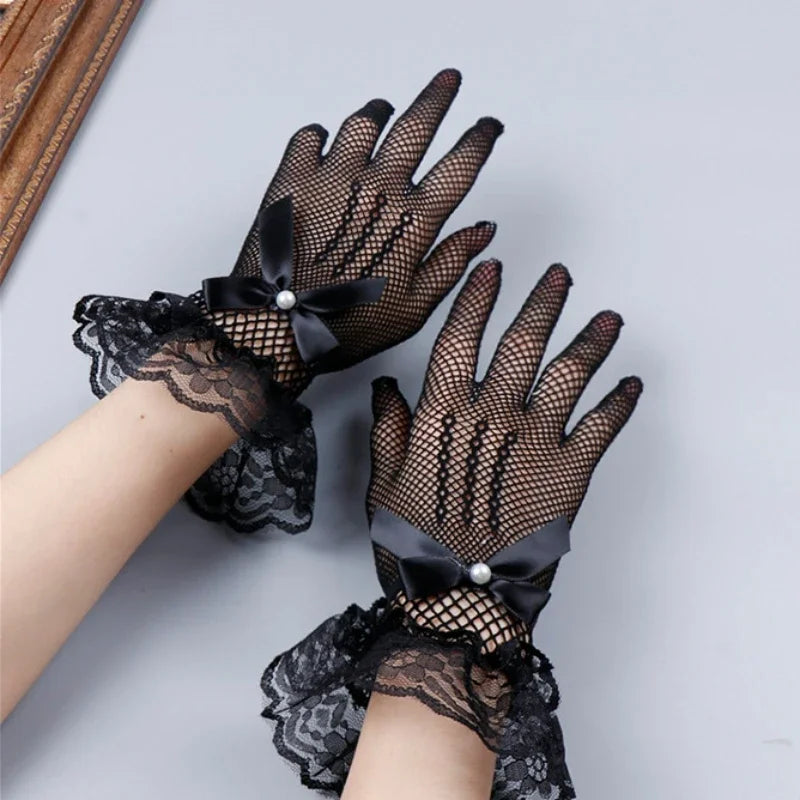 Ozdobne rękawiczki w stylu vintage