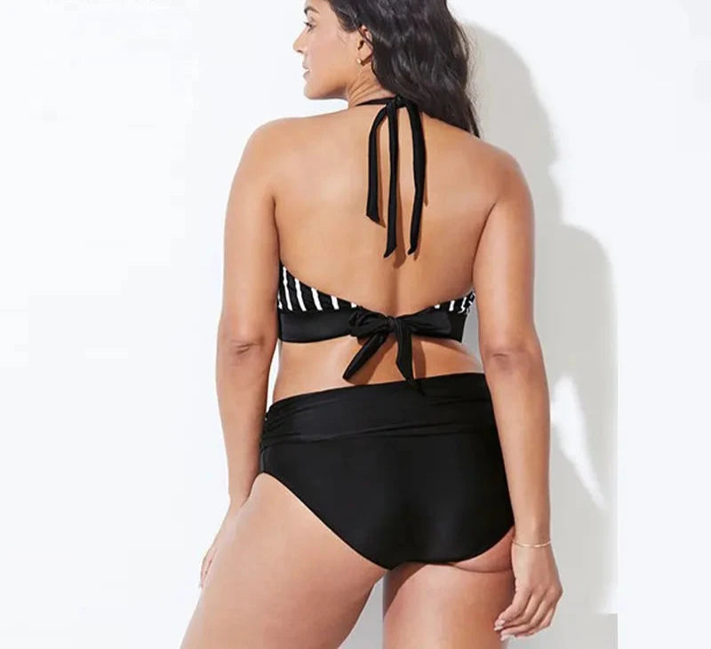 Bikini z motywem w paski
