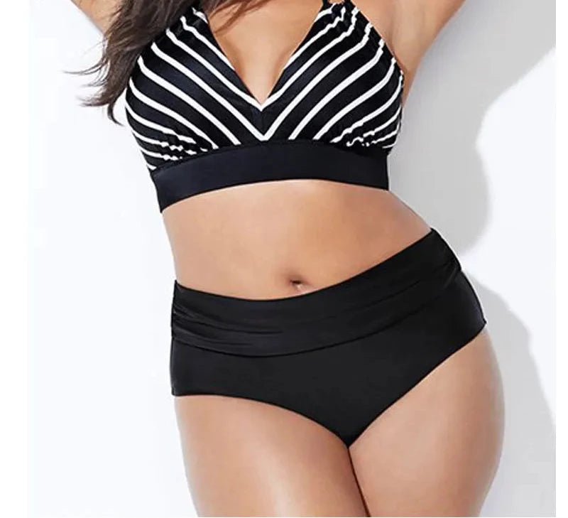 Bikini z motywem w paski