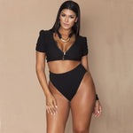 Bikini z ozdobnymi rękawami