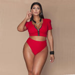 Bikini z ozdobnymi rękawami
