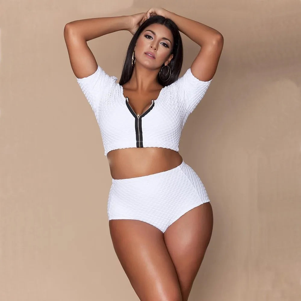 Bikini z ozdobnymi rękawami